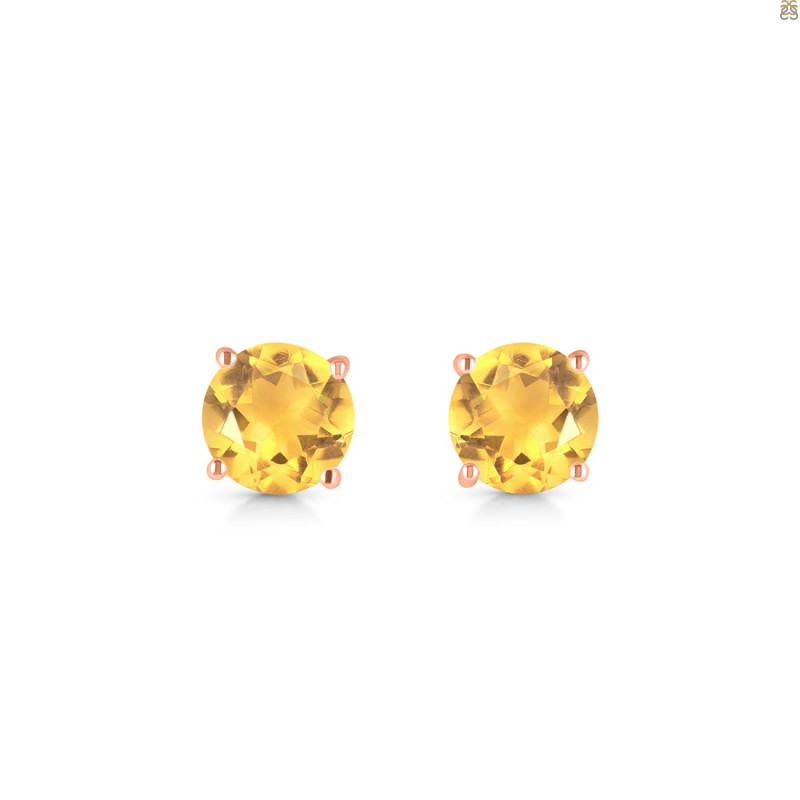 Citrine Stud Earring CIT-RDE-1436.