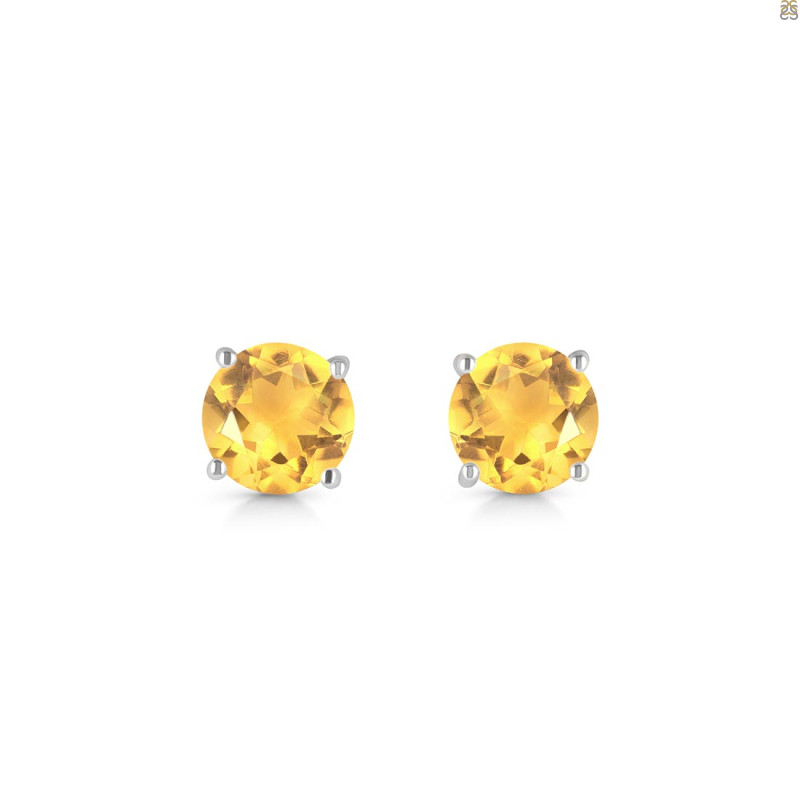 Citrine Stud Earring CIT-RDE-1436.