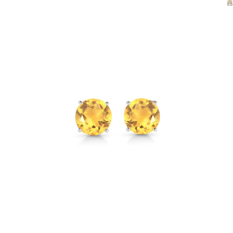 Citrine Stud Earring CIT-RDE-1438.