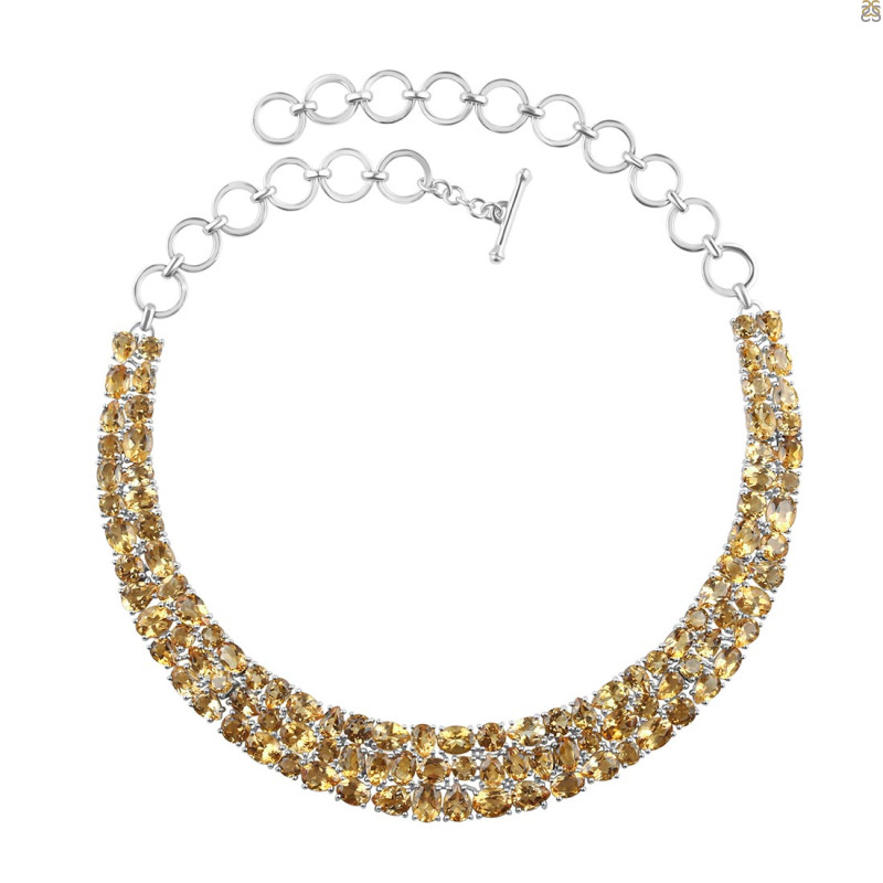 Citrine Necklace CIT-RDN-109.