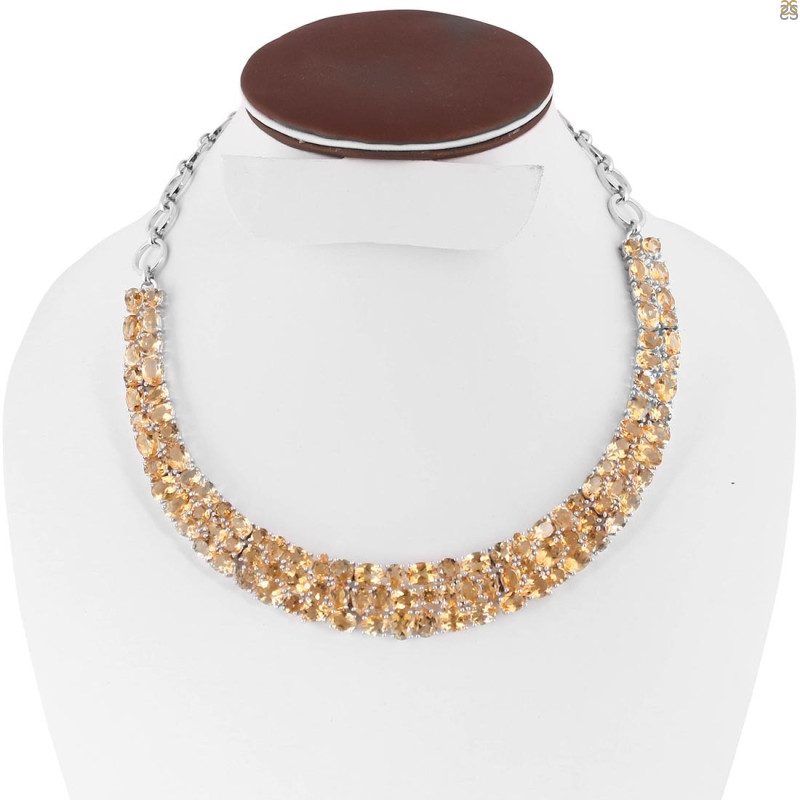 Citrine Necklace CIT-RDN-109.
