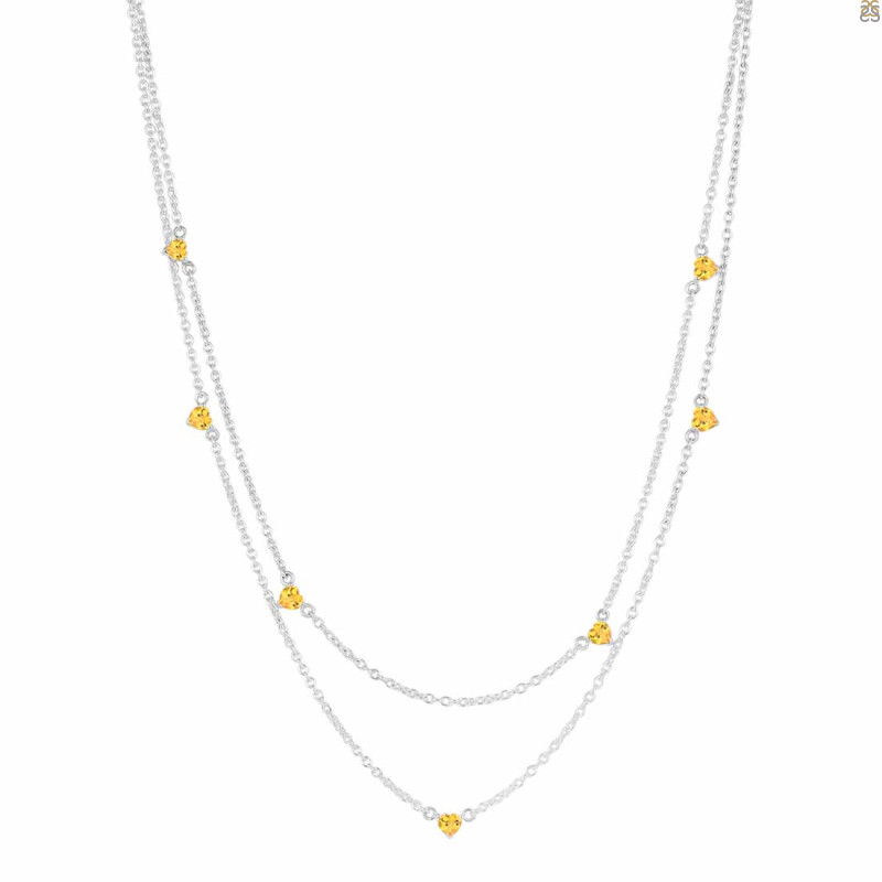 Citrine Necklace CIT-RDN-388.