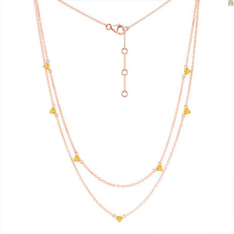 Citrine Necklace CIT-RDN-388.