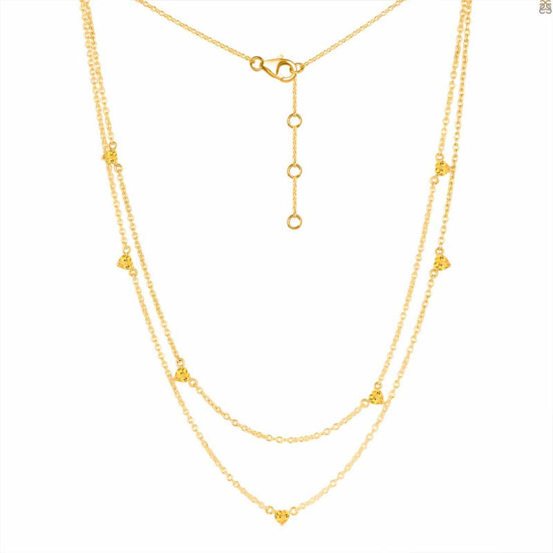 Citrine Necklace CIT-RDN-388.