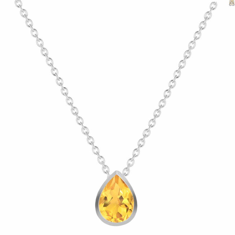 Citrine Necklace CIT-RDN-450.