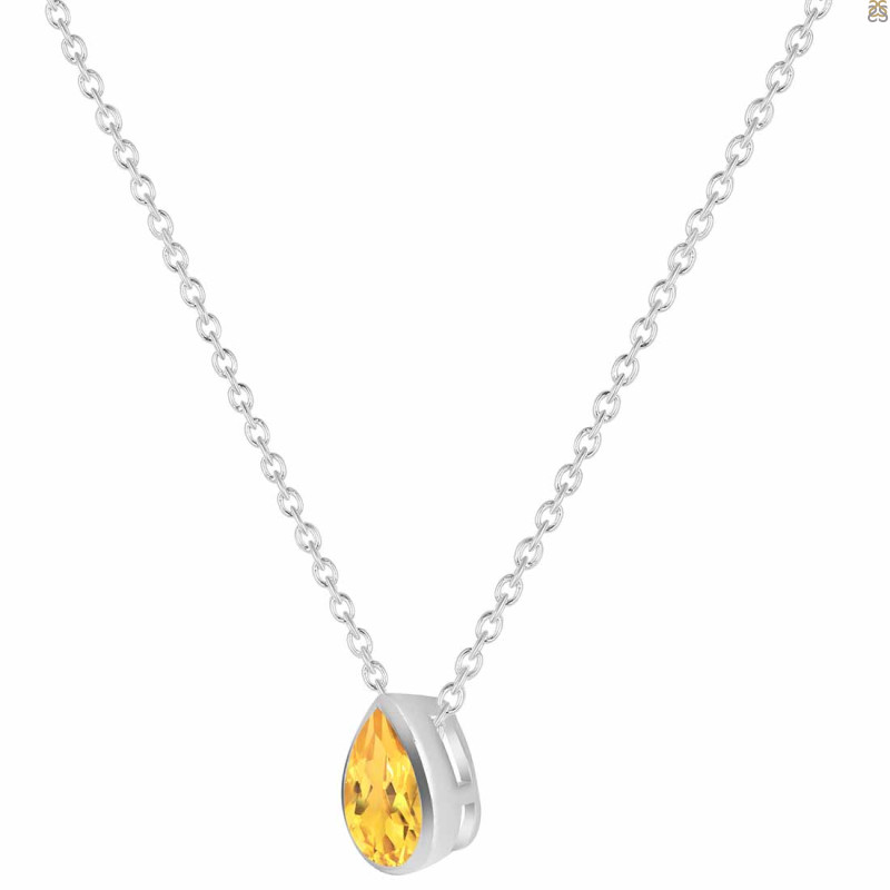 Citrine Necklace CIT-RDN-450.