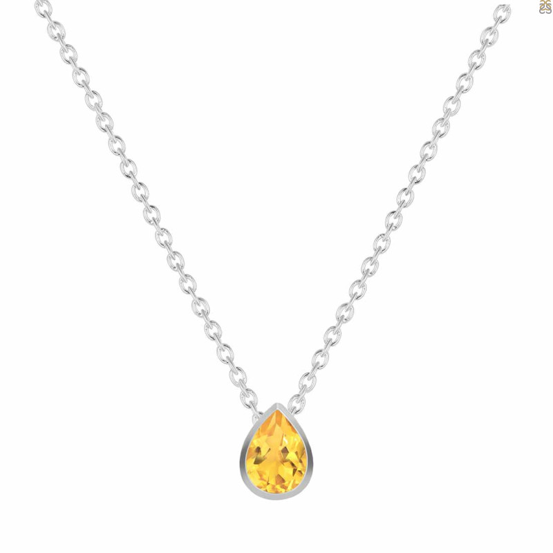 Citrine Necklace CIT-RDN-451.