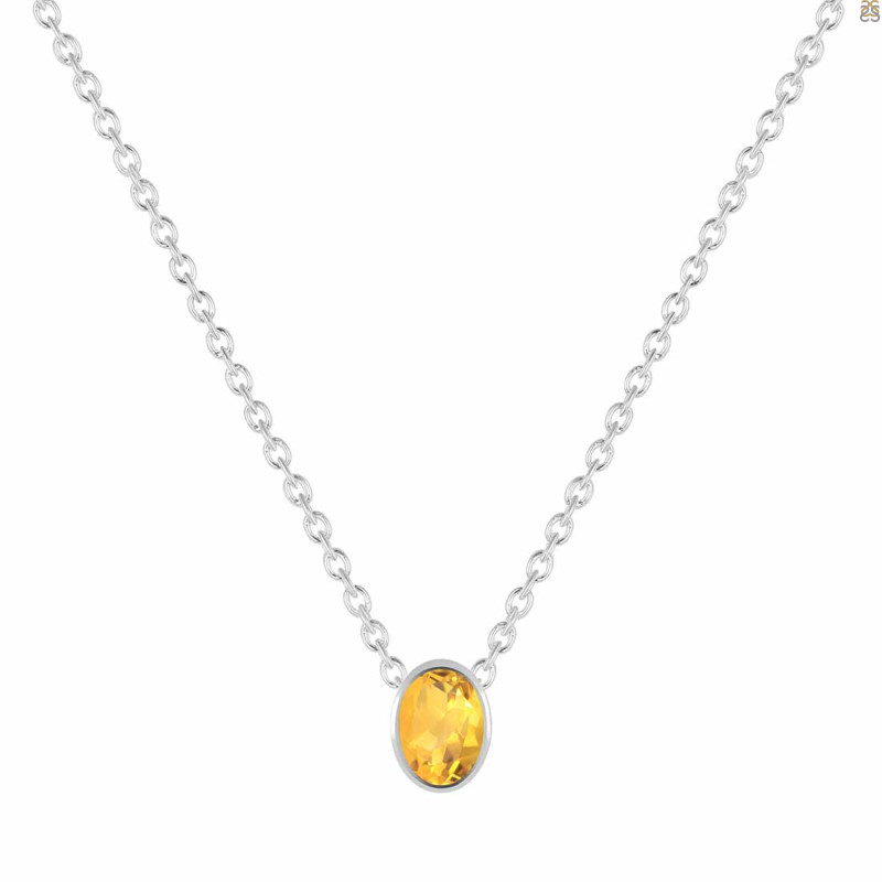 Citrine Necklace CIT-RDN-453.