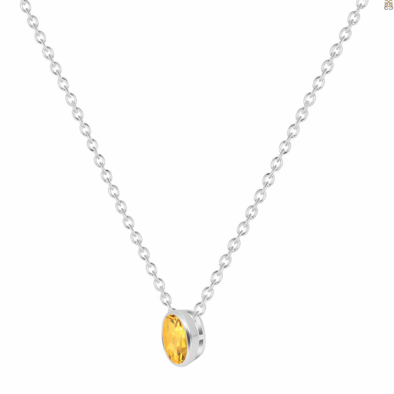 Citrine Necklace CIT-RDN-454.