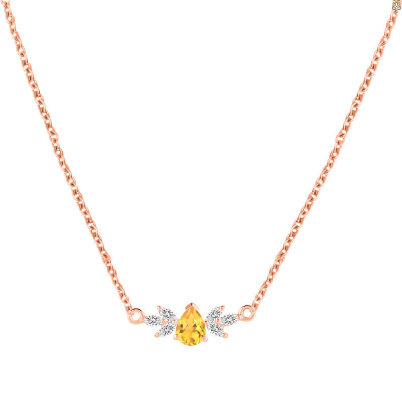 Citrine Necklaces CIT-RDN-471.