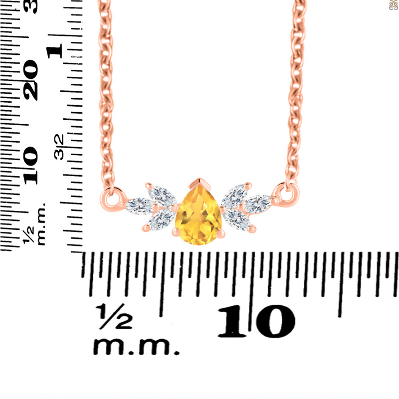 Citrine Necklaces CIT-RDN-471.