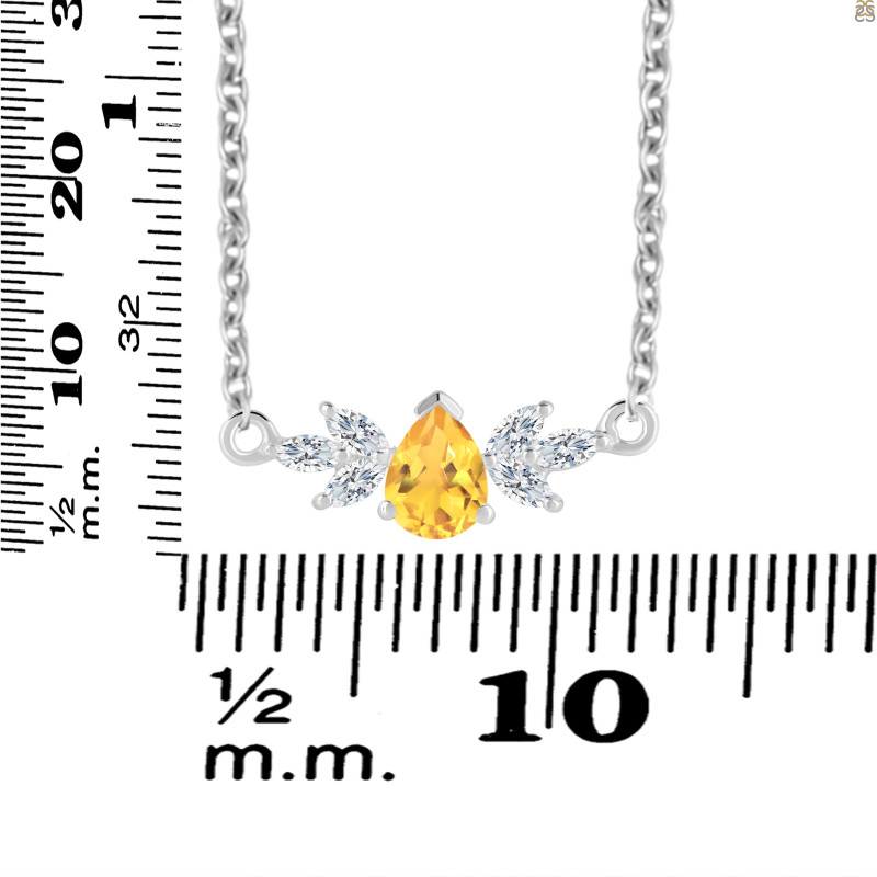 Citrine Necklaces CIT-RDN-471.