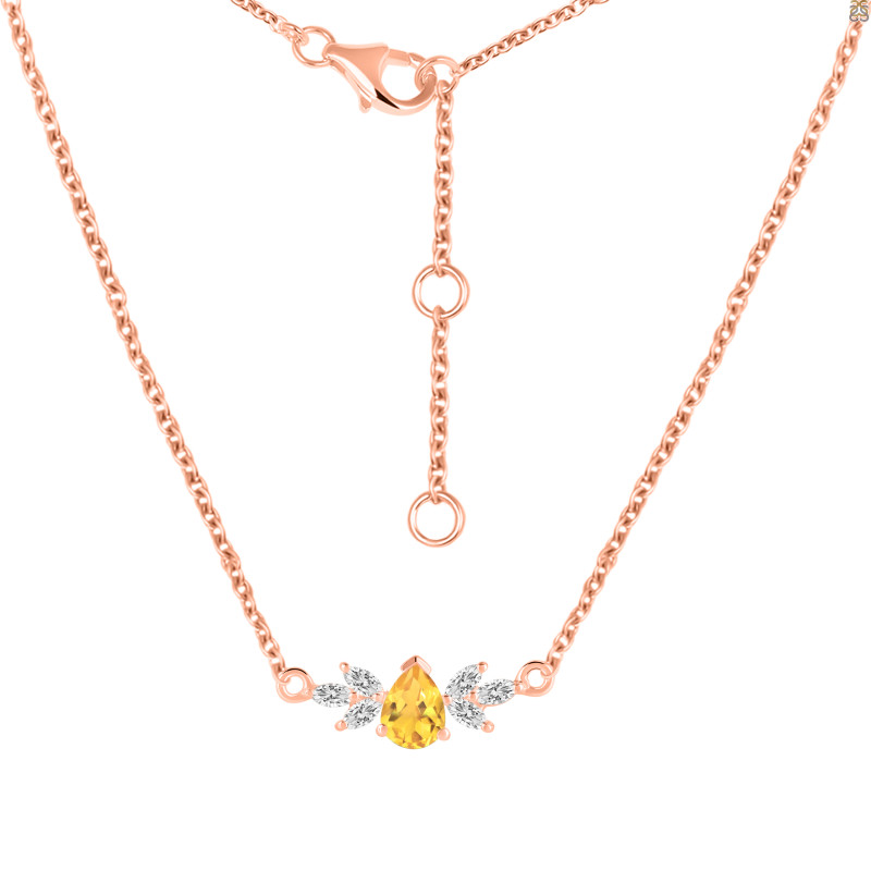 Citrine Necklaces CIT-RDN-471.