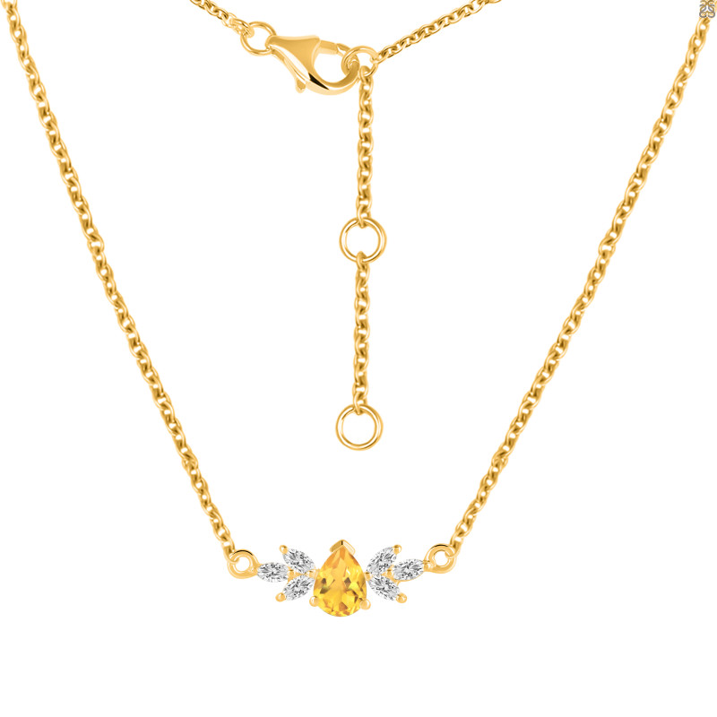 Citrine Necklaces CIT-RDN-471.