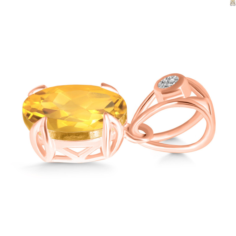 Citrine Pendant CIT-RDP-750-V-LOOP.