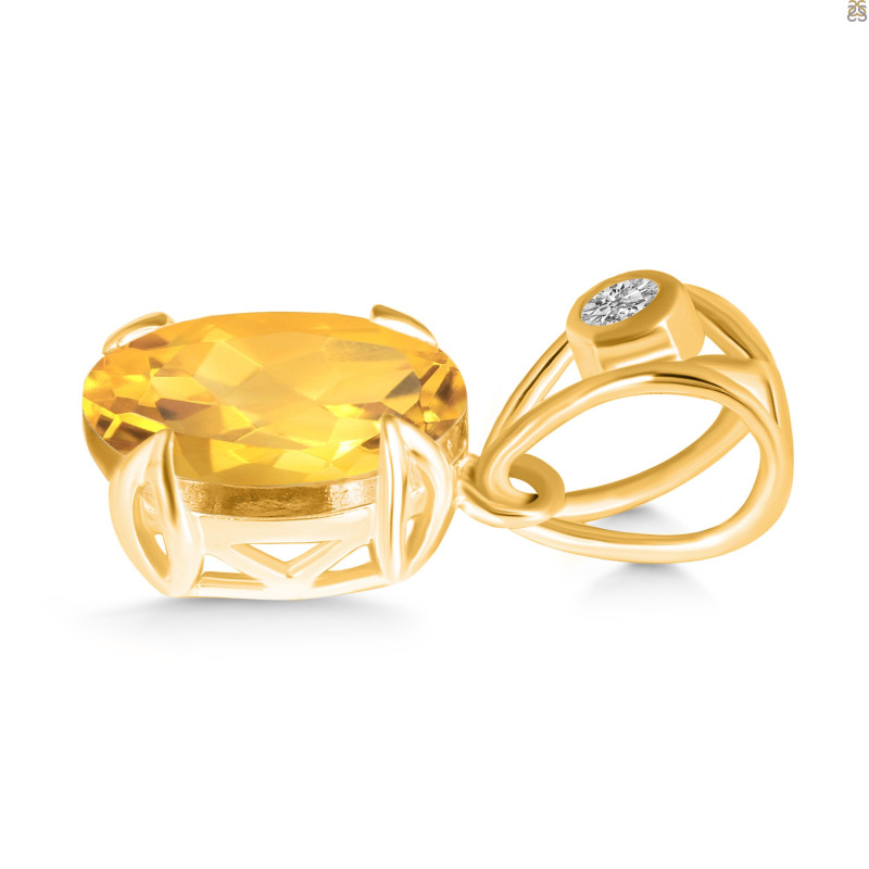 Citrine Pendant CIT-RDP-750-V-LOOP.