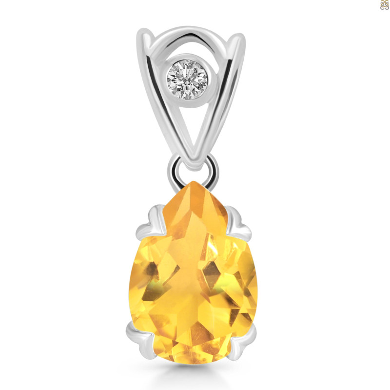 Citrine Pendant CIT-RDP-752-V-LOOP.
