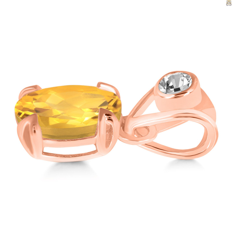 Citrine Pendant CIT-RDP-762-V-LOOP.