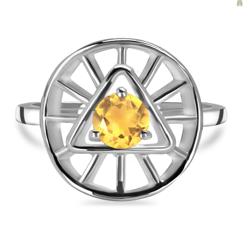 Citrine Illuminati Ring CIT-RDR-2158.