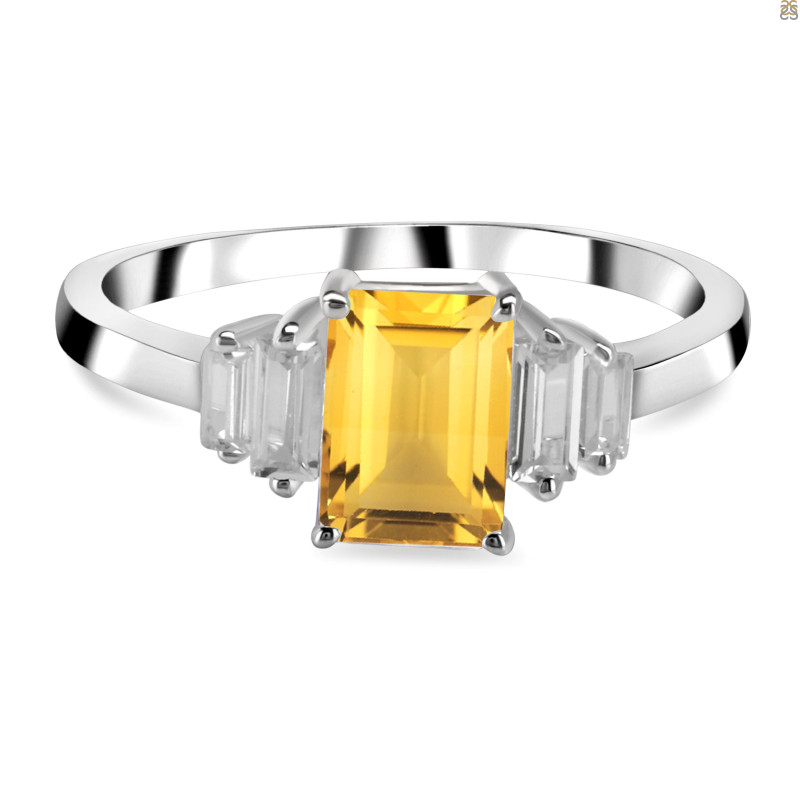 Citrine & White Topaz CIT-RDR-2249.