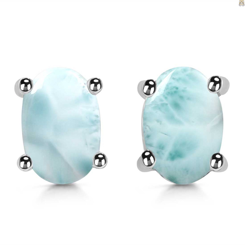 Close Out Larimar Stud Earring LAR-CO-RDE-1143.