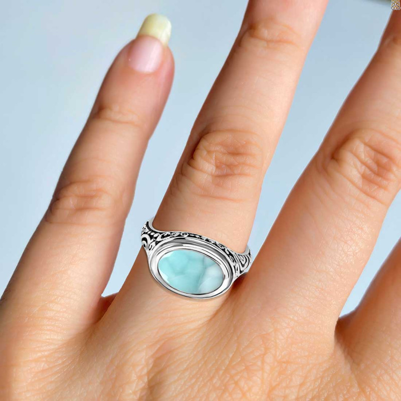 Close Out Larimar Ring LAR-CO-RDR-326.