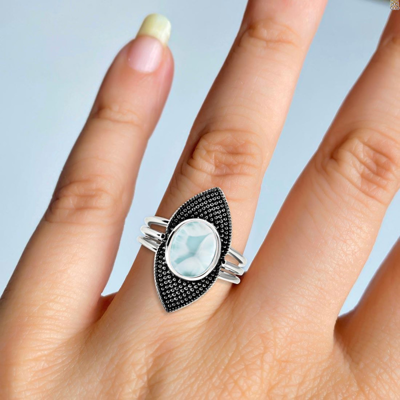 Close Out Larimar Ring LAR-CO-RDR-92.