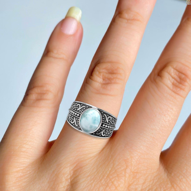 Close Out Larimar Ring LAR-CO-RDR-985.