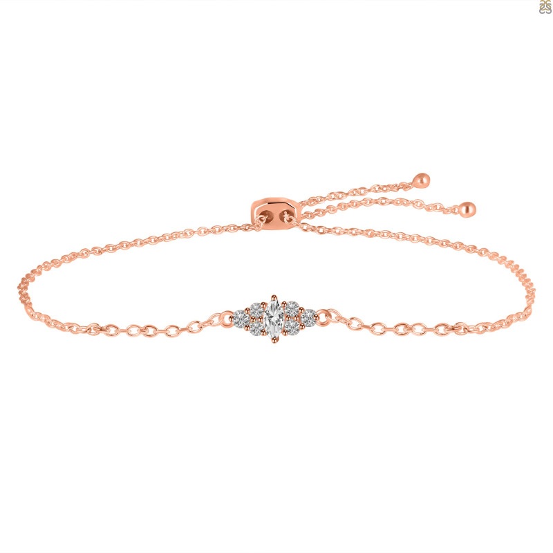 Crystal Bracelet With Adjustable Camera Lock CST-RDB-142.