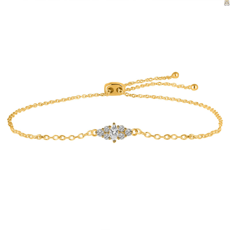 Crystal Bracelet With Adjustable Camera Lock CST-RDB-142.