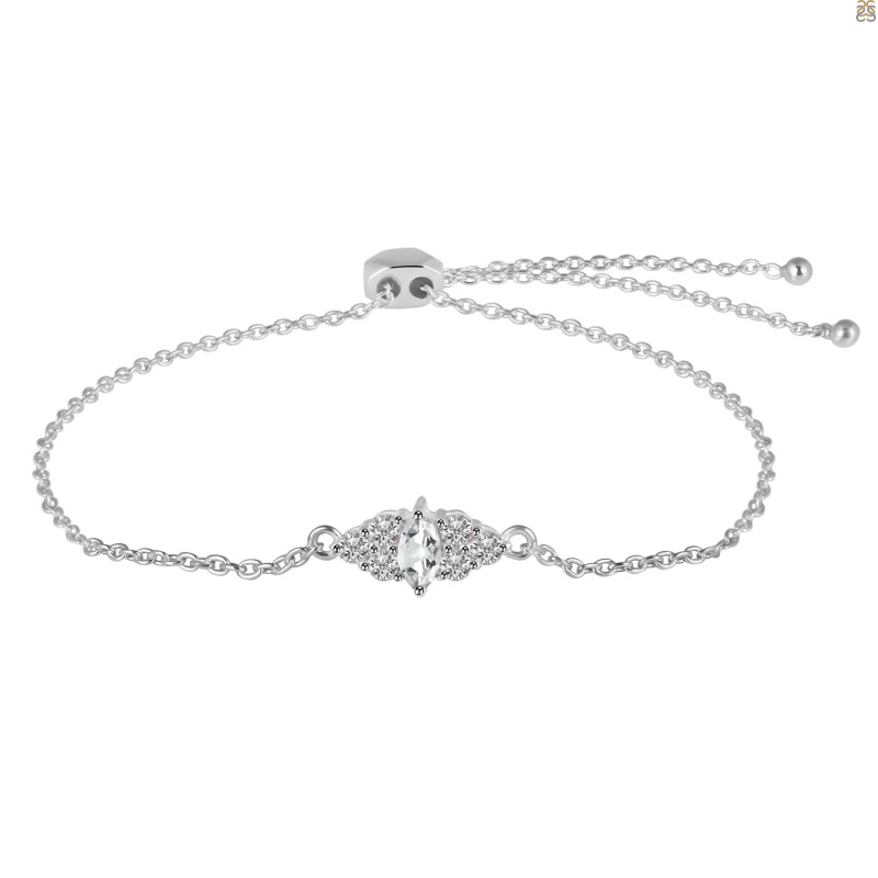 Crystal Bracelet With Adjustable Camera Lock CST-RDB-142.