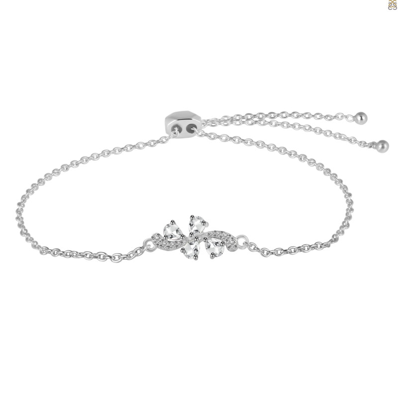 Crystal Bracelet With Adjustable Camera Lock CST-RDB-148.