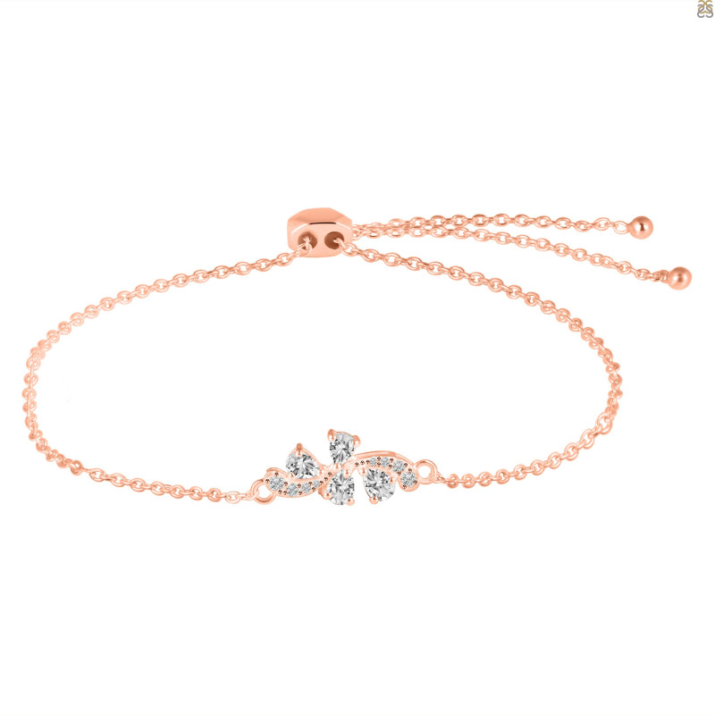 Crystal Bracelet With Adjustable Camera Lock CST-RDB-148.