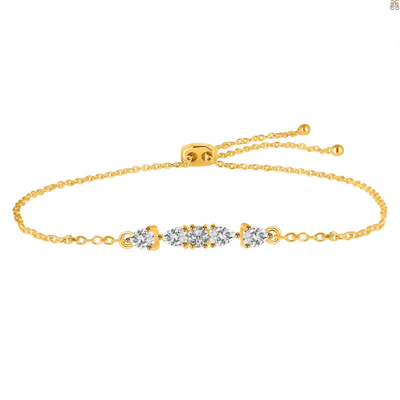 Crystal Bracelet With Adjustable Camera Lock CST-RDB-150.