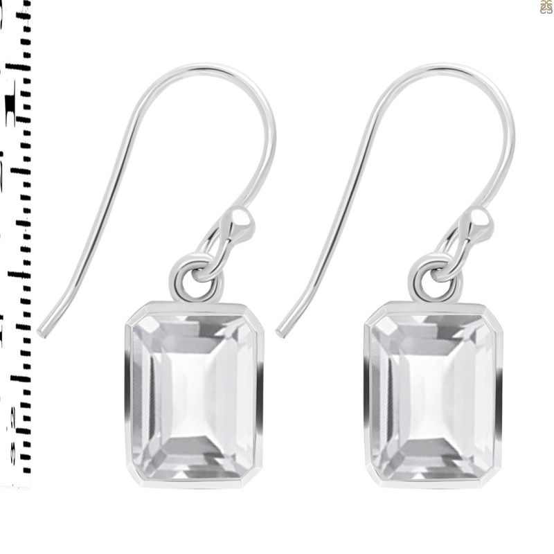 Crystal Quartz Earring CST-RDE-1328.