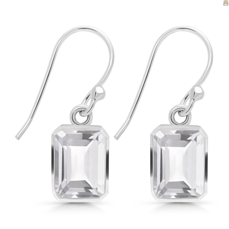 Crystal Quartz Earring CST-RDE-1328.