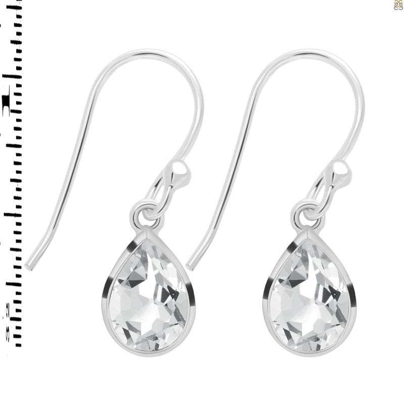 Crystal Quartz Earring CST-RDE-1639.