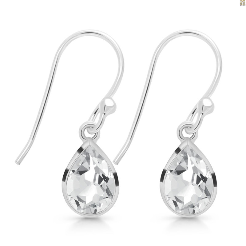Crystal Quartz Earring CST-RDE-1639.