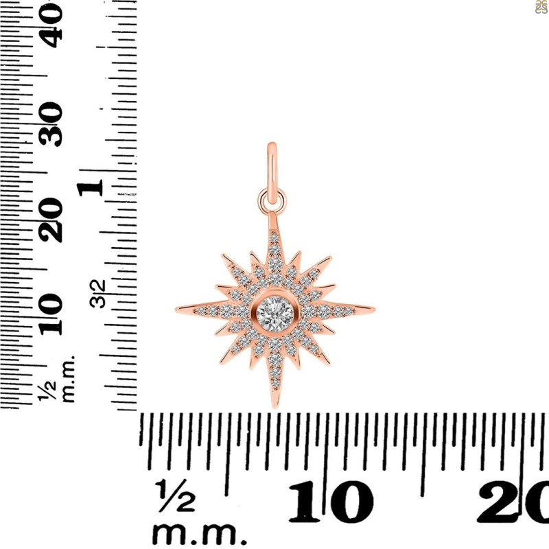 Crystal & White Topaz Pendant CST-RDP-693.