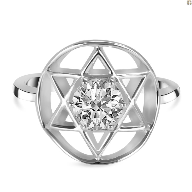 Crystal Pentacle Ring CST-RDR-2137.