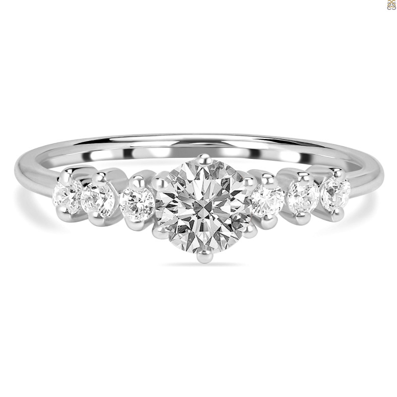 Crystal & White Topaz Ring CST-RDR-2259.