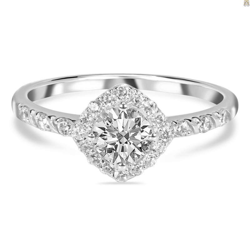 Crystal & White Topaz Ring CST-RDR-2260.