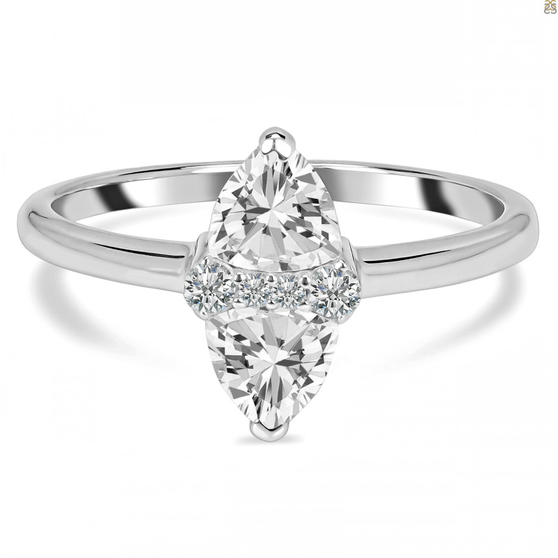 Crystal & White Topaz Ring CST-RDR-2266.