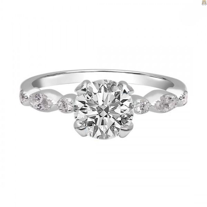 Crystal & White Topaz Ring CST-RDR-2269.