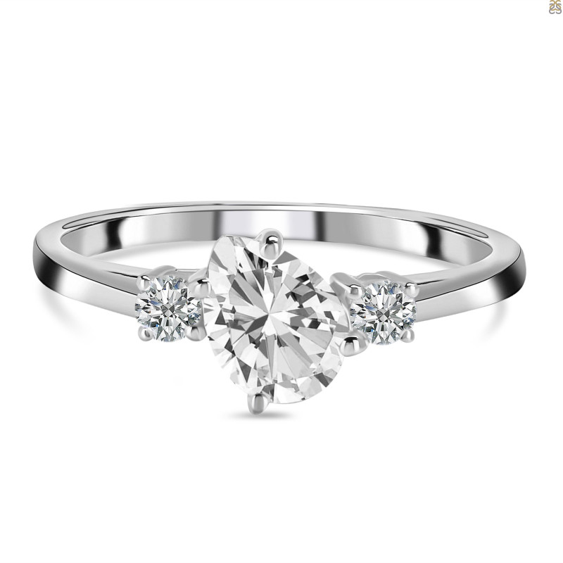 Crystal & White Topaz Ring CST-RDR-2285.