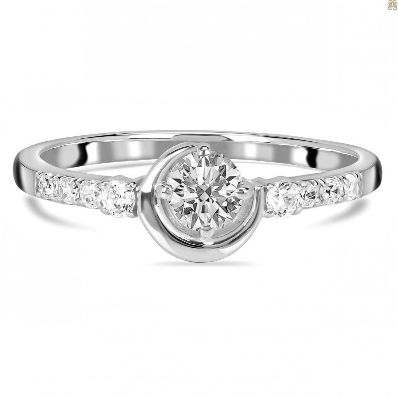 Crystal & White Topaz Ring CST-RDR-2292.