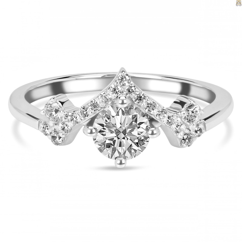 Crystal & White Topaz Ring CST-RDR-2296.