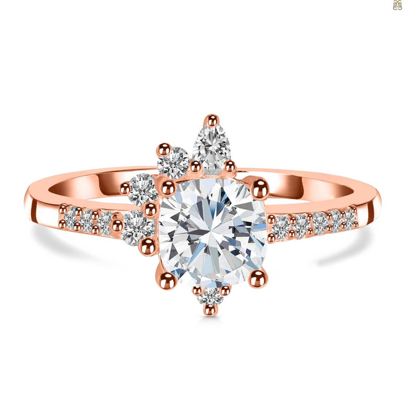 Crystal & White Topaz Ring CST-RDR-2404.