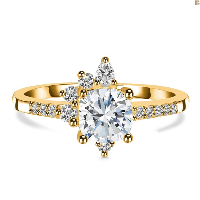Crystal & White Topaz Ring CST-RDR-2404.