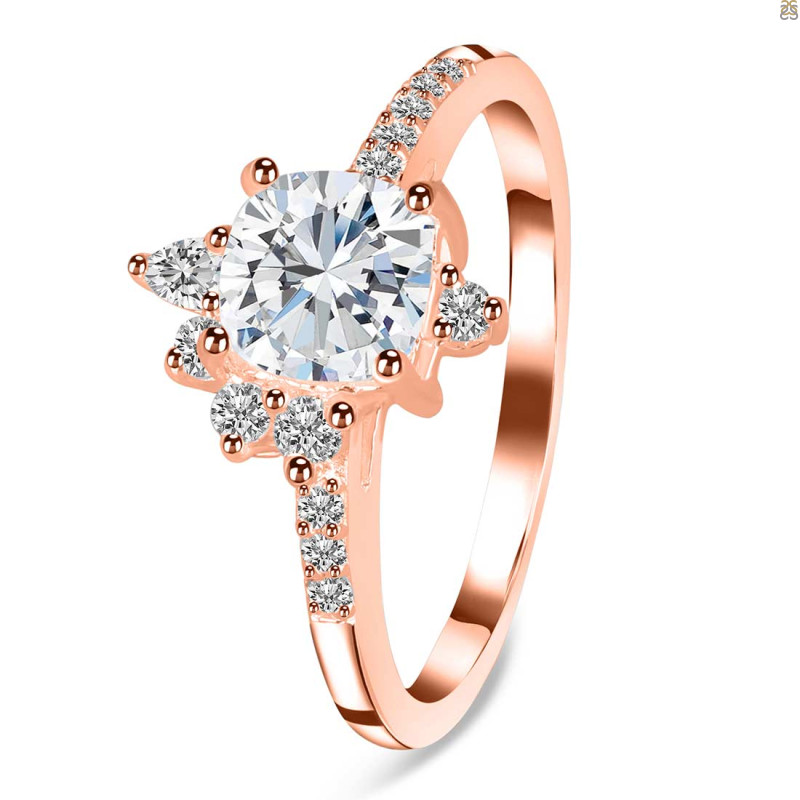 Crystal & White Topaz Ring CST-RDR-2404.